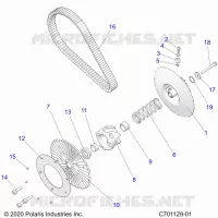 DRIVE TRAIN, SECONDARY CLUTCH/BELT