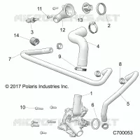 ENGINE, WATERPUMP AND BYPASS