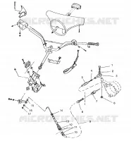 STEERING ASSEMBLY SL 750 B954070 (4930523052A014)