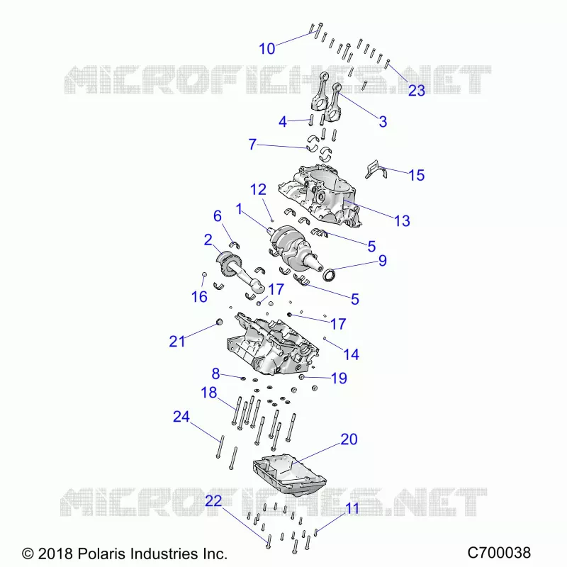 CRANKCASE AND CRANKSHAFT