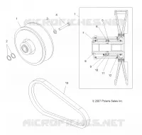 DRIVE TRAIN, SECONDARY CLUTCH