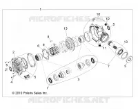 DRIVE TRAIN, FRONT GEARCASE INTERNALS 1332842