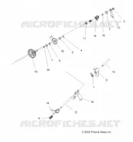 DRIVE TRAIN, MAIN GEARCASE SHIFT FORKS