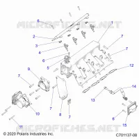 INTAKE MANIFOLD, FUEL RAIL
