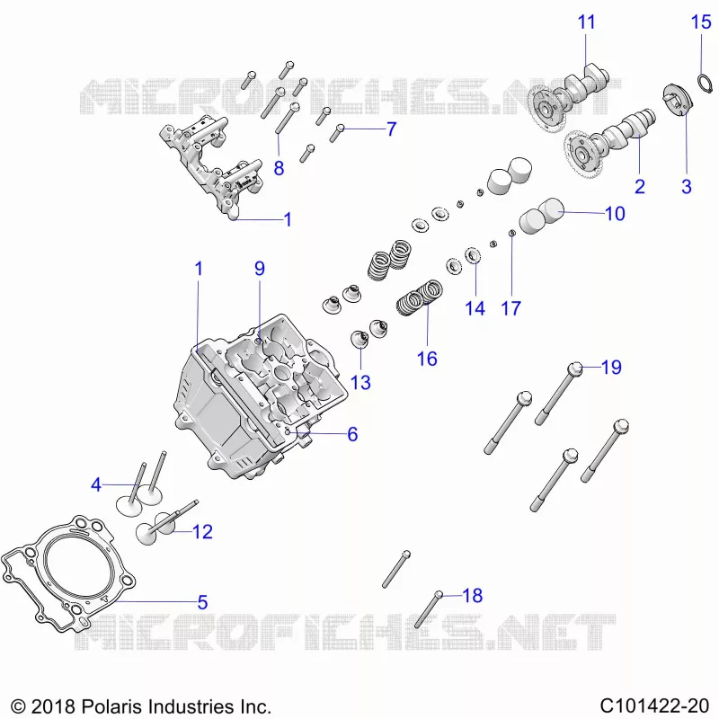 ENGINE, CYLINDER HEAD, CAMS AND VALVES