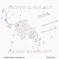 DRIVE TRAIN, GEARCASE, REAR, MOUNTING