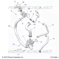 ENGINE, WATERPUMP AND BYPASS