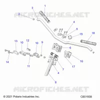 UPPER STEERING & HANDLEBAR ASM.