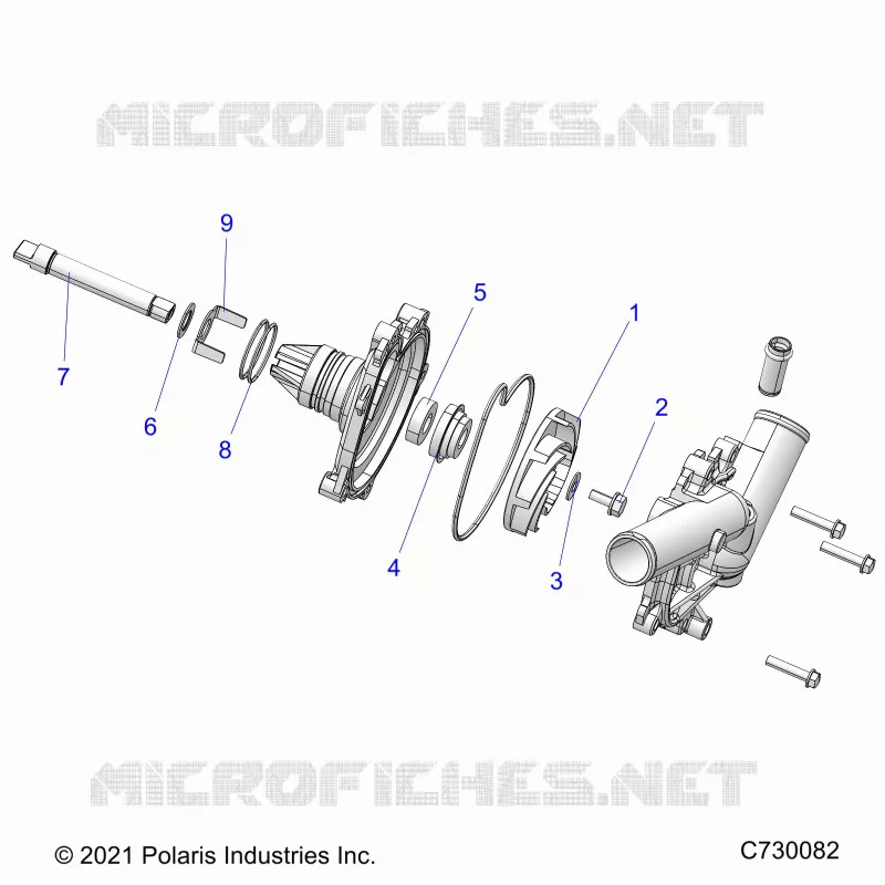 ENGINE, WATERPUMP ASSEMBLY