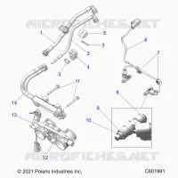 FUEL SYSTEM, RAIL, LINES AND THROTTLE BODY