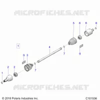 DRIVE TRAIN, FRONT DRIVE SHAFT