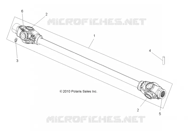 DRIVE TRAIN, PROP SHAFT, FRONT