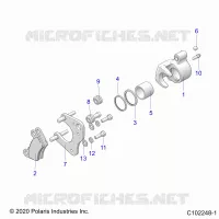 BRAKES, BRAKE FRONT BRAKE CALIPER