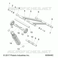 SUSPENSION, FRONT TORQUE ARM
