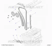 CAM CHAIN AND TENSIONER