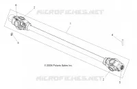 DRIVE TRAIN, PROP SHAFT, FRONT (BUILT 11/22/10 AND BEFORE)