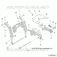 CHASSIS, MOUNTING, FRONT GEARCASE