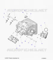 ENGINE, INTAKE INTAKE MANIFOLD, THROTTLE BODY, FUEL RAIL- Z24NME99A2/B2 (C702910)
