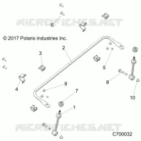 FRONT SUSPENSION STABILIZER BAR- R19RSU99A9/AD/B9/BD (C700032)