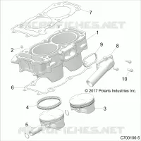 CYLINDER AND PISTON