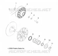 DRIVE TRAIN, SECONDARY CLUTCH