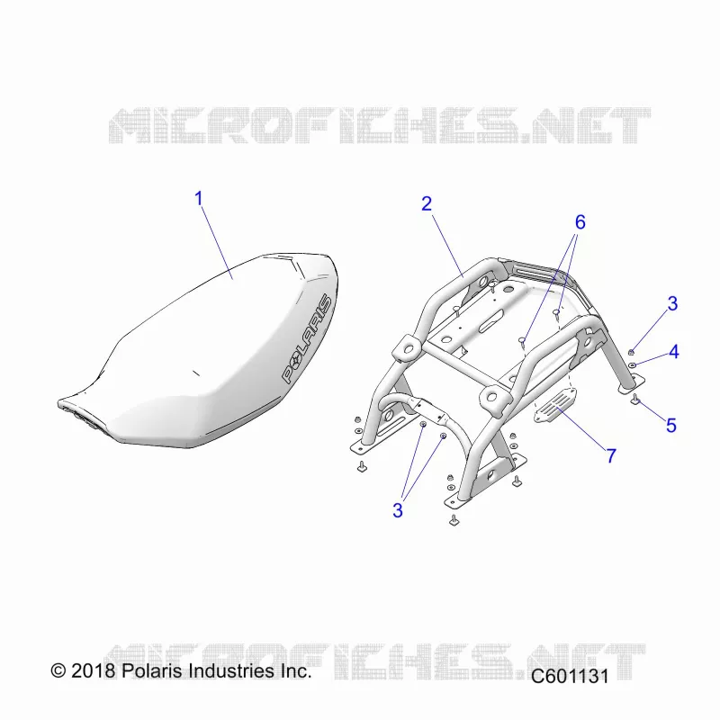 SEAT ASM. AND REAR RACK