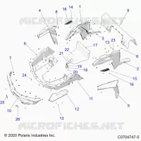 REAR BODYWORK RACK AND FENDERS