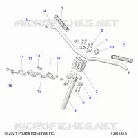 UPPER STEERING & HANDLEBAR ASM.
