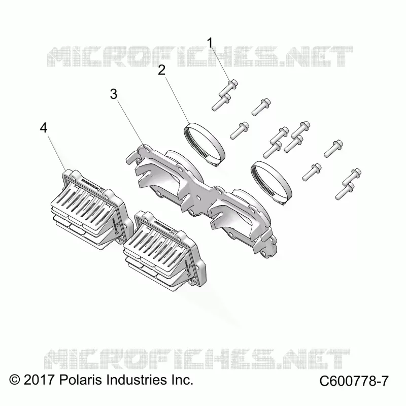 ENGINE, REED VALVE AND THROTTLE BODY ADAPTOR