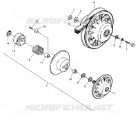 DRIVEN CLUTCH ASSEMBLY MAGNUM 2X4 W957544 (4926852685B013)
