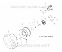 WHEELS, REAR TIRE AND BRAKE DISC -A19SDA57R1/SDE57R1 (49ATVWHEELREAR11SP500)