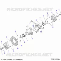 REAR SUSPENSION HUBS, CARRIER AND BRAKE DISC