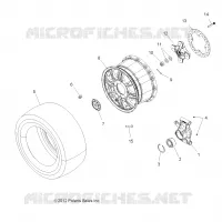 WHEELS, REAR AND HUB