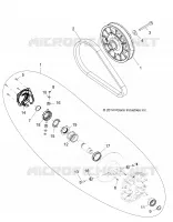 DRIVE TRAIN, SECONDARY CLUTCH