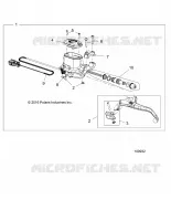 FRONT BRAKE BRAKE LEVER AND MASTER CYLINDER