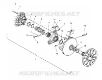 DRIVE CLUTCH ASSEMBLY 440 0952760, 440 SKS 0952560,  AND EUROPEAN 440 SKS E (4929032903C001)
