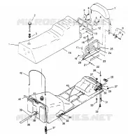 SEAT   GAS TANK ASSEMBLY  TRAIL DELUXE 0952262 (4928862886A010)