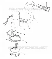 BILGE PUMP SLX 780 B964287 AND INTL. SLX 780 I964287 (4937443744B013)