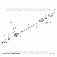DRIVE TRAIN, DRIVE SHAFT, FRONT