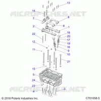 ENGINE, CYLINDER HEAD AND VALVES