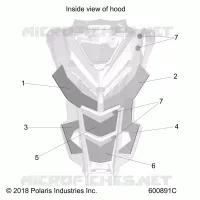 HOOD FOAM/FIBER