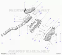 DRIVE TRAIN, CLUTCH COVER AND DUCTING