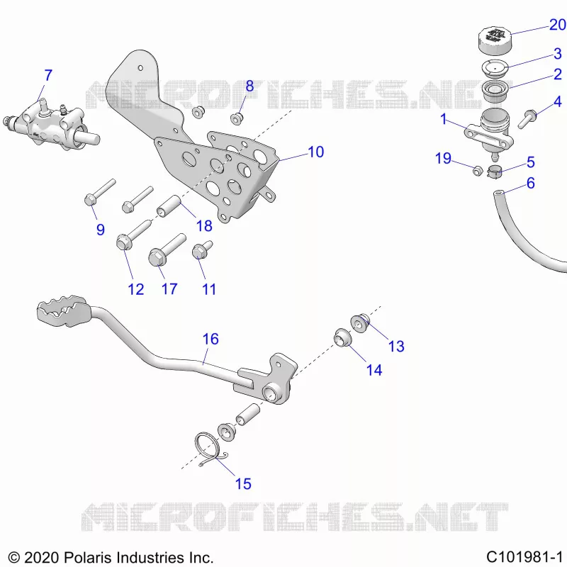 BRAKES, BRAKE PEDAL AND MASTER CYLINDER
