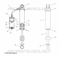 REAR TRACK SHOCK, INTERNAL COMPONENTS (M-10)(7043216)(LX)