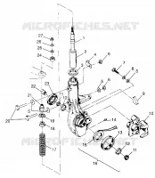 FRONT STRUT     SPORTSMAN 500 W97CH50A (4939993999B006)