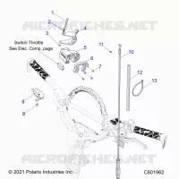 ENGINE, THROTTLE CONTROL ASM.