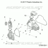 ENGINE, ALTERNATOR  COVER HVAC