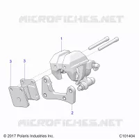 BARKE CALIPER, FRONT