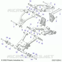REAR SUSPENSION CONTROL ARM, MOUNTING