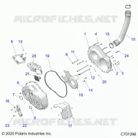 DRIVE TRAIN, CLUTCH COVER AND DUCTING